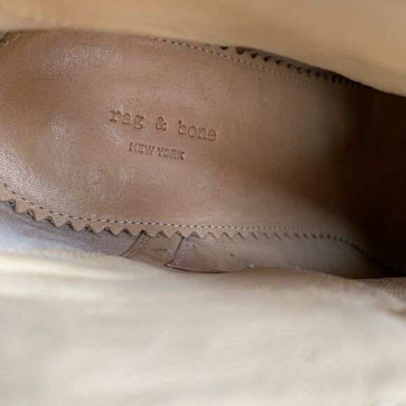 Rag & Bone Harrow Beige Leather Boots - Picture 5 of 12